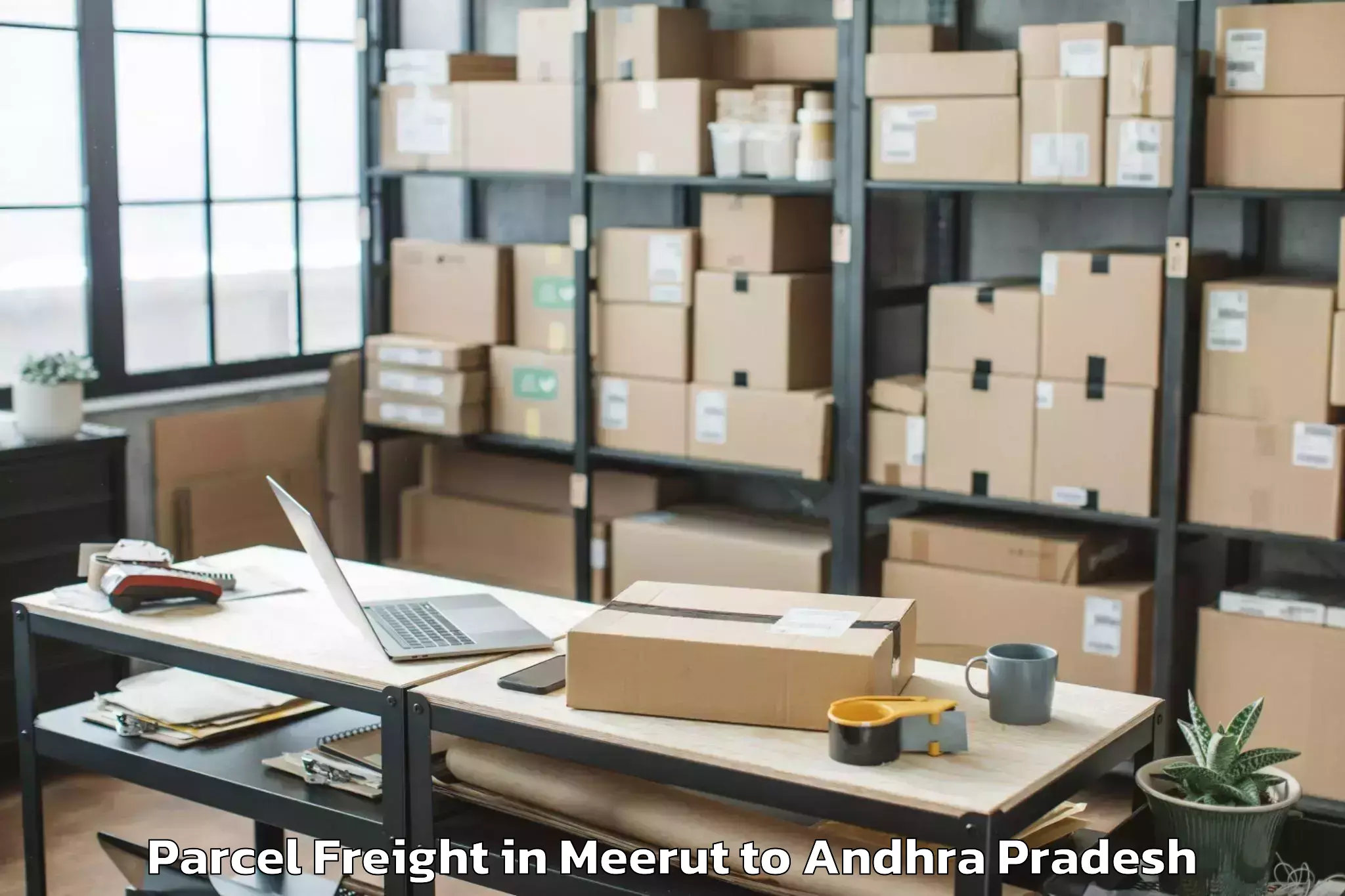 Meerut to Kaikaluru Parcel Freight Booking